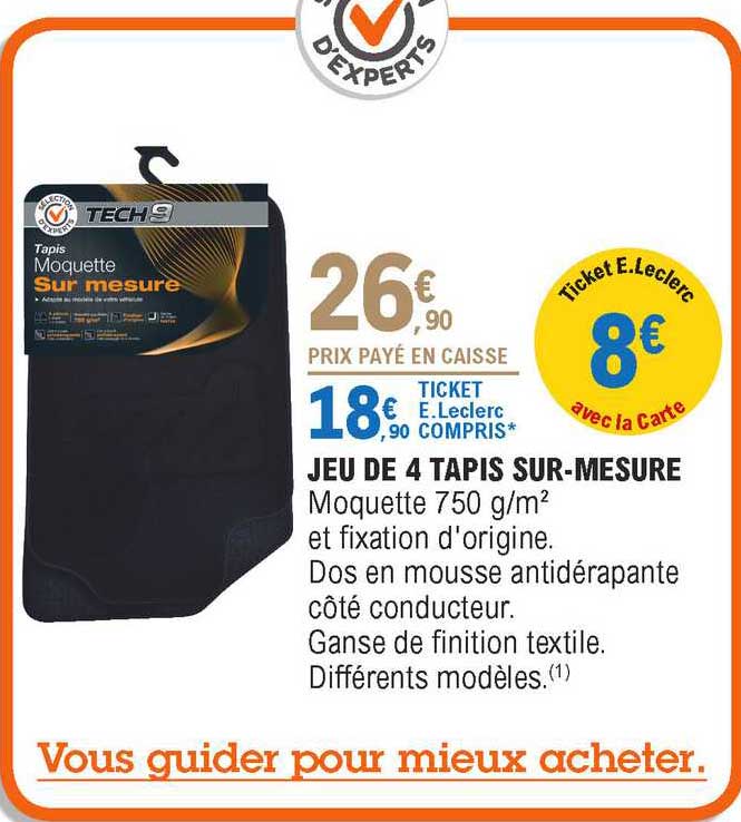 Jeu De 4 Tapis Sur-mesure