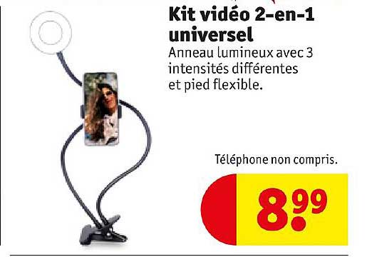 kit vidéo 2-en-1 universel