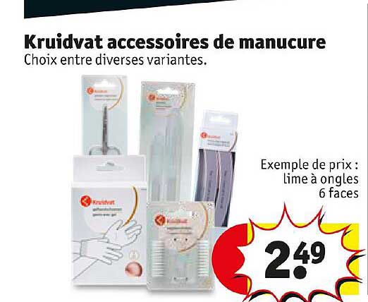 kruidvat accessoires de manucure