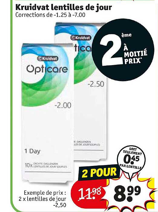 Kruidvat Lentilles De Jour