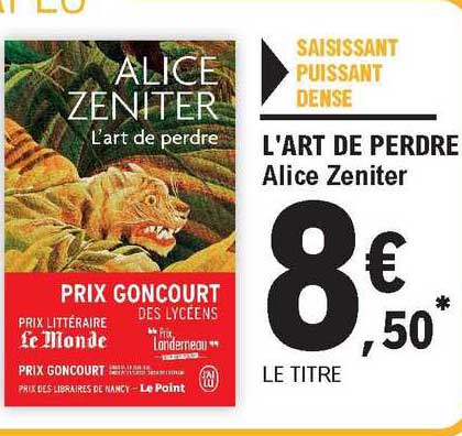 L'art De Perdre Alice Zeniter