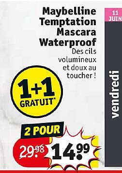 maybelline temptation mascara waterproof