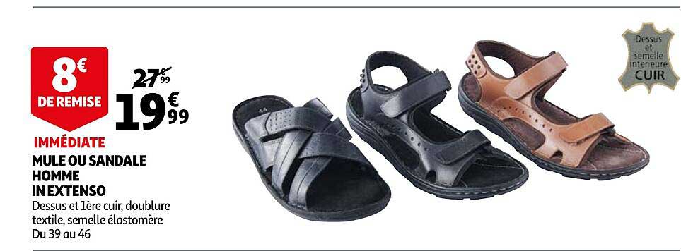 Mule Ou Sandale Homme In Extenso