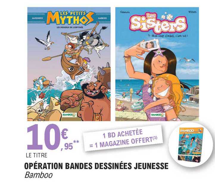 opération bandes dessinées jeunesse bamboo