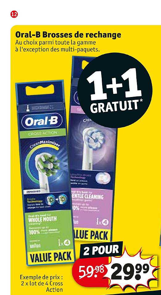 oral-b brosses de rechange