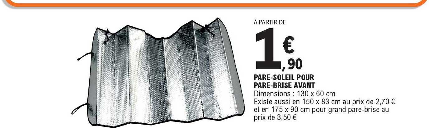 pare-soleil pour pare-brise avant