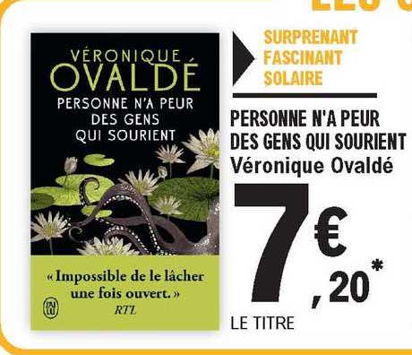 personne n'a peur des gens qui sourient véronique ovaldé