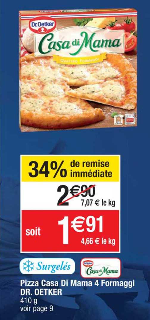 pizza casa di mama 4 formaggi dr. oetker