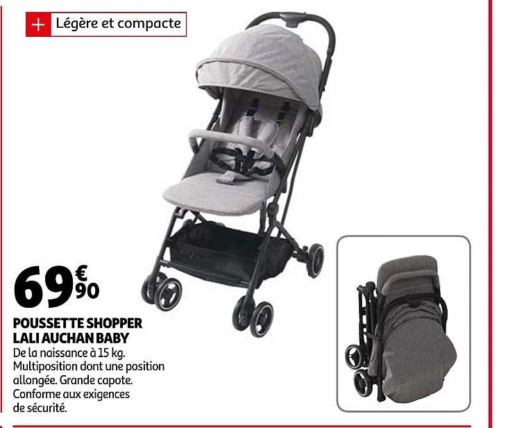 poussette shopper lali auchan baby