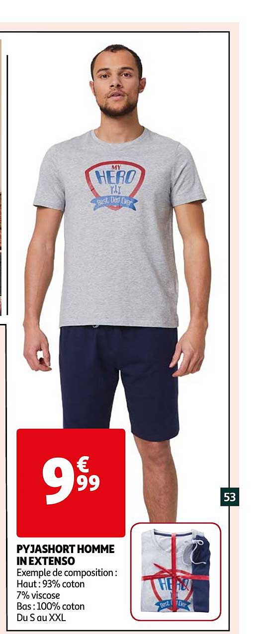 pyjashort homme in extenso