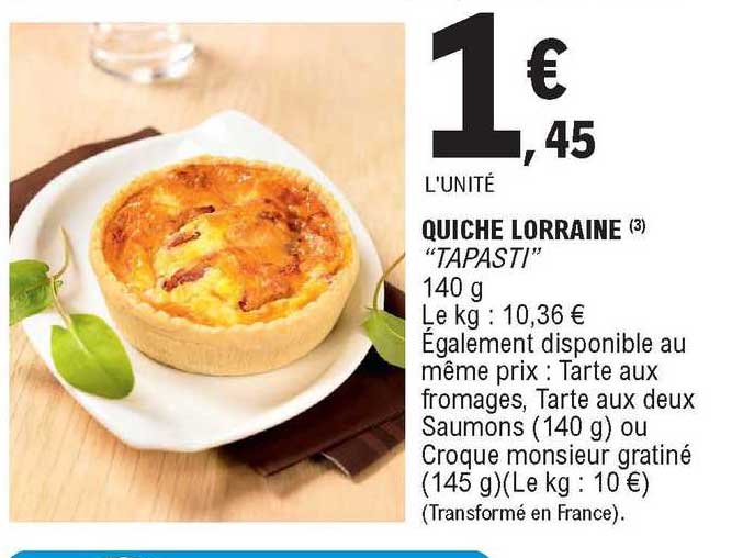 Quiche Lorraine "tapasti"