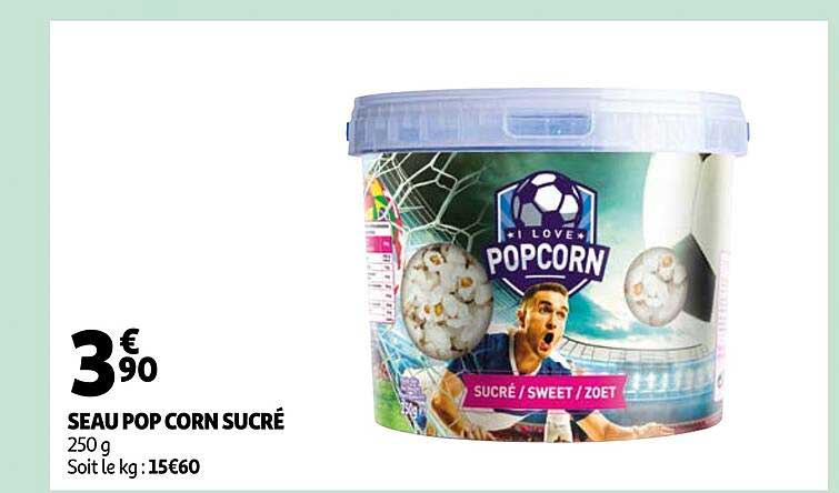 seau pop corn sucré