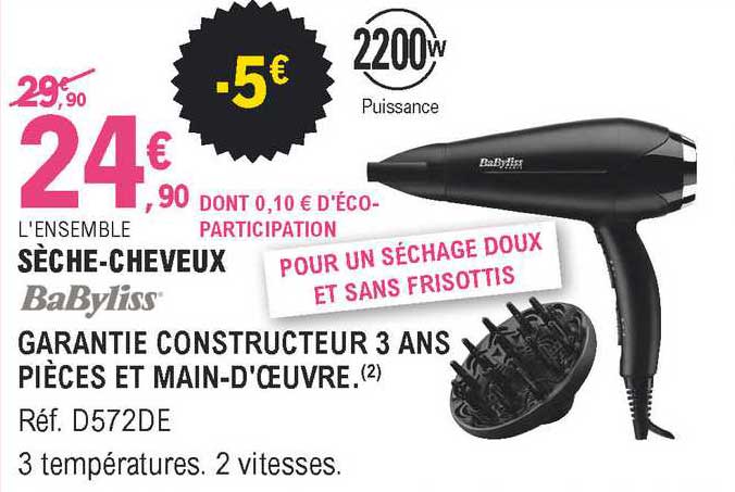 sèche-cheveux babyliss