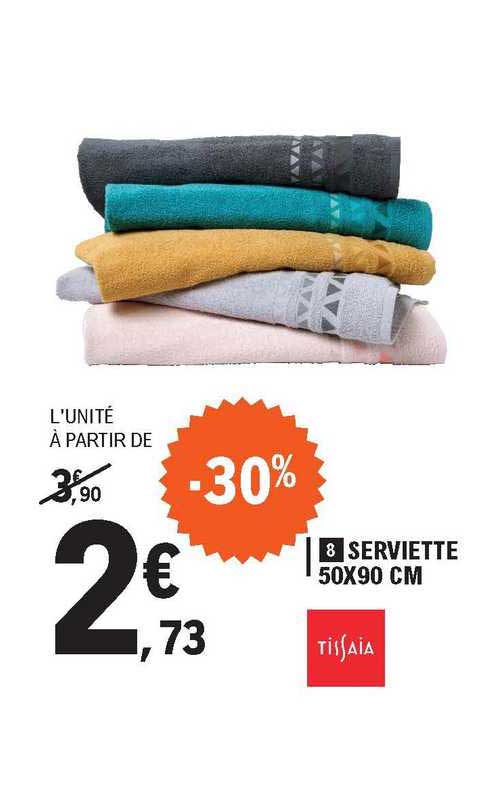 serviette 50x90 cm tissaia