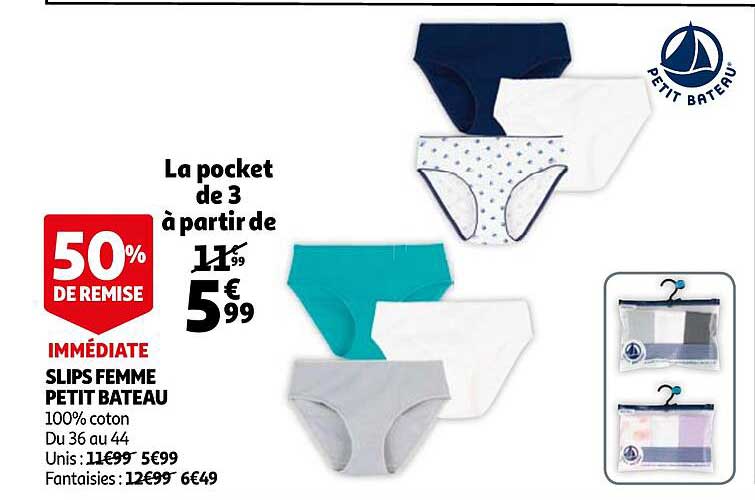 slips femme petit bateau