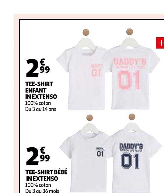 Tee-shirt Enfant In Extenso, Tee-shirt Bébé In Extenso