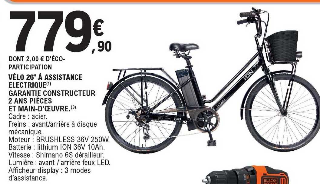 vélo 26" à assistance électrique