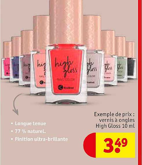 vernis à ongles high gloss 100 ml