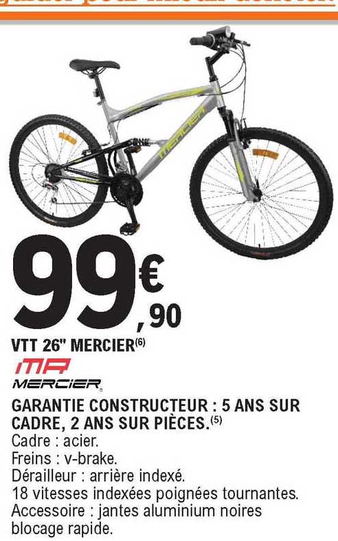 vtt 26" mercier mr mercier
