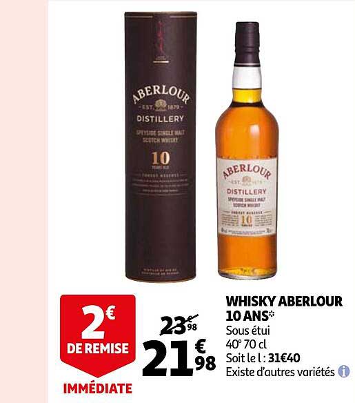 whisky aberlour 10 ans