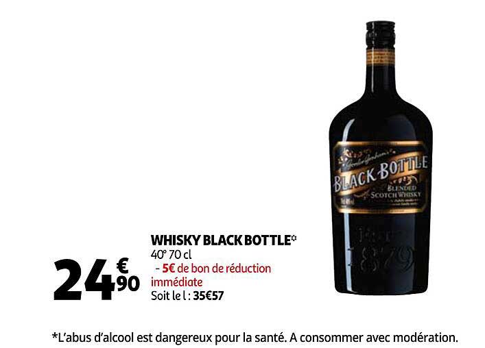 whisky black bottle