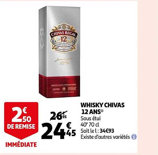 whisky chivas 12 ans