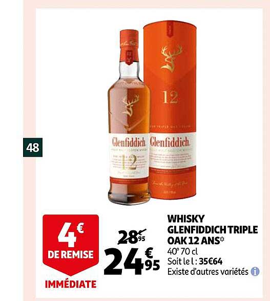 whisky glenfiddich triple oak 12 ans