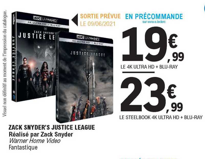 zack snyder's justice league réalisé par zack snyder