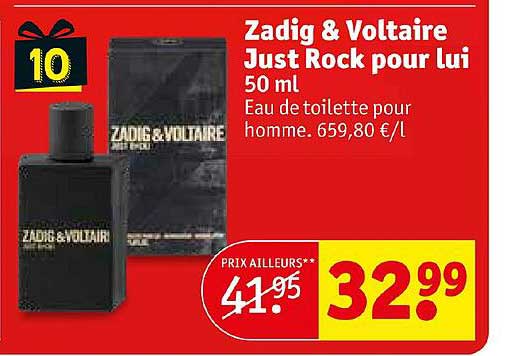 zadig & voltaire just rock pour lui 50 ml