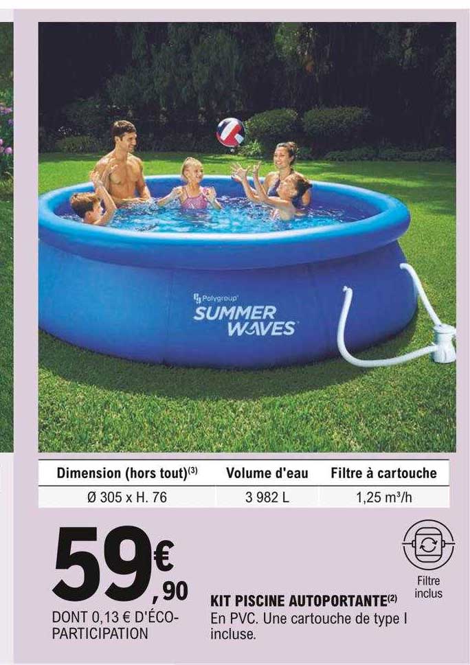 kit piscine autoportante summer waves
