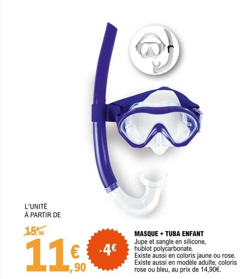 masque + tuba enfant