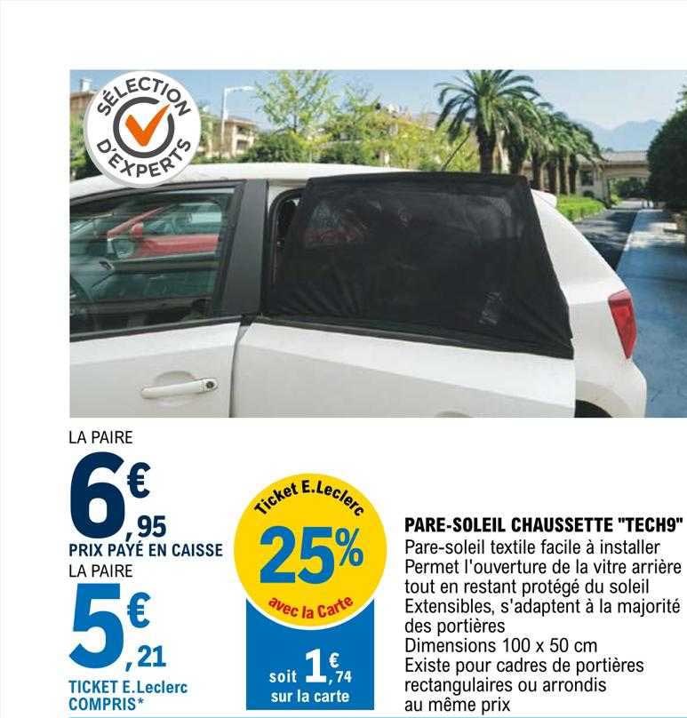 pare-soleil chaussette "tech9"