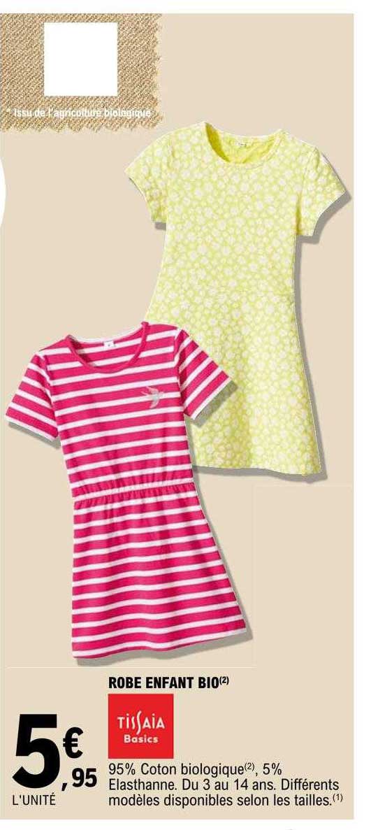 Robe Enfant Bio Tissaia Basics