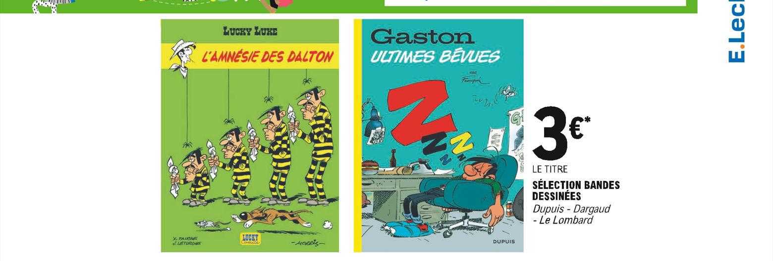 sélection bandes dessinées