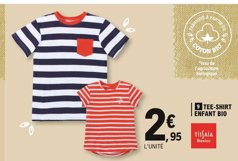 tee-shirt enfant bio tissaia