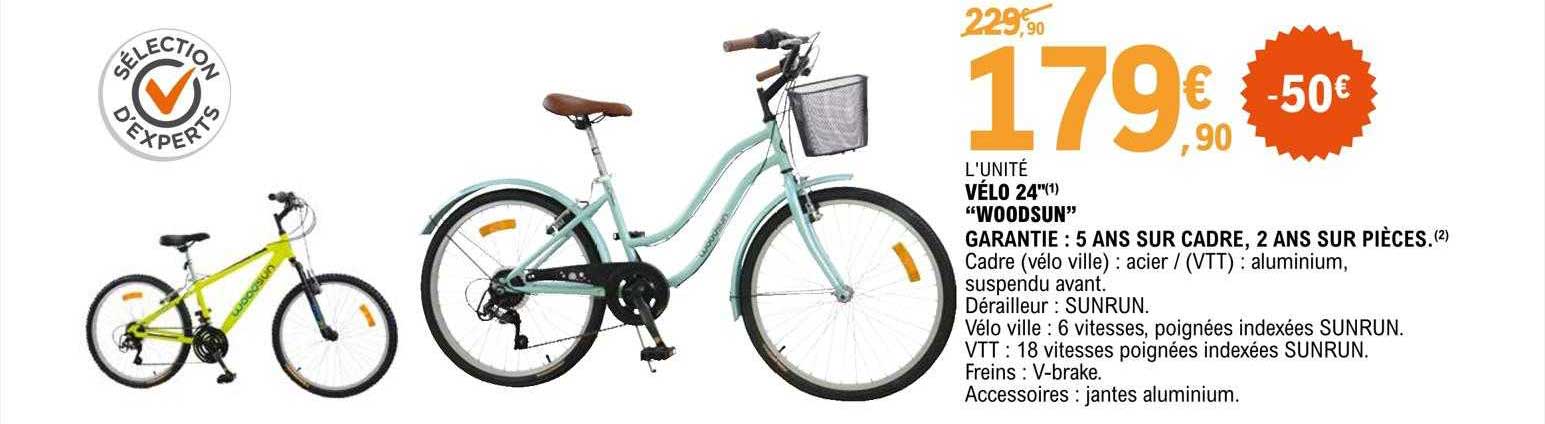 Vélo 24" "woodsun"