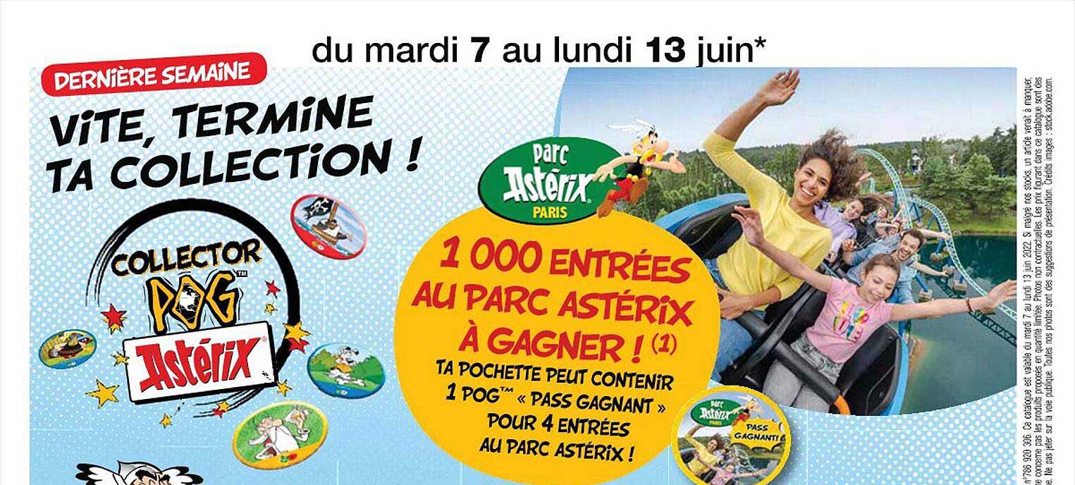 1000 entrées au parc astérix à gagner