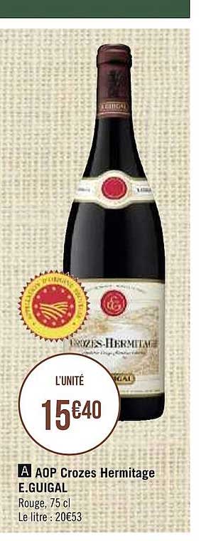 aop crozes hermitage e.guigal
