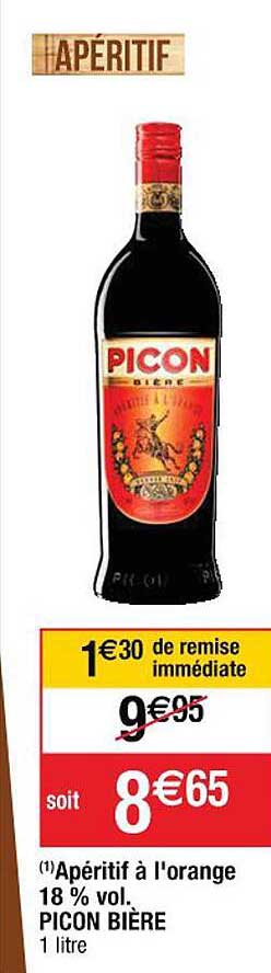 apéritif à l'orange 18% vol. picon bière