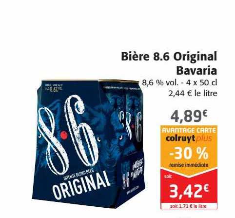 bière 8.6 original bavaria