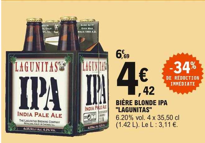 bière blonde ipa "lagunitas"