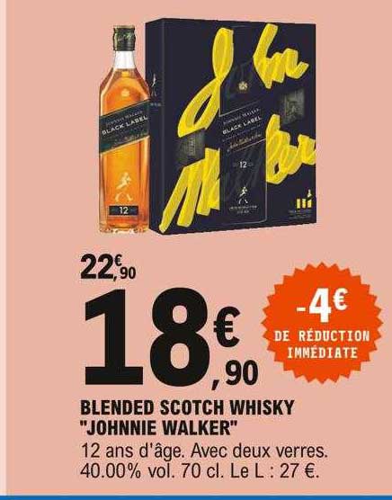 blended scotch whisky "johnnie walker"
