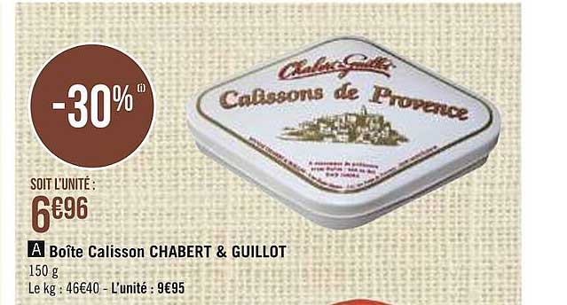 boîte calisson chabert & guillot