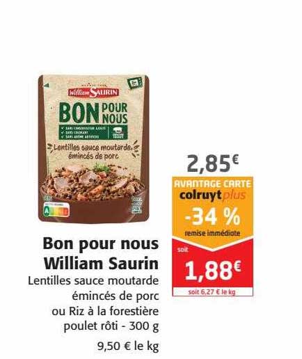 bon pour nous william saurin