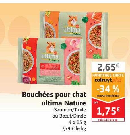 Bouchées Pour Chat Ultima Nature