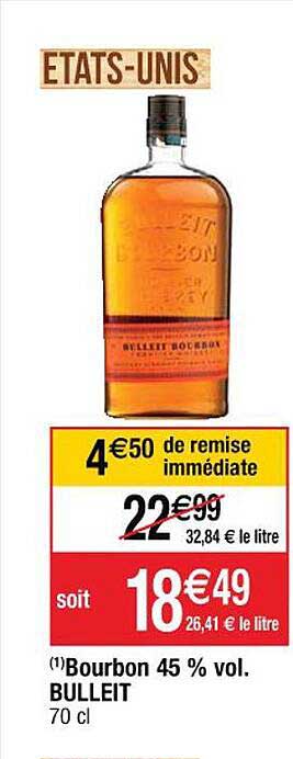 bourbon 45% vol. bulleit