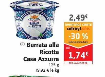 burrata alla ricotta casa azzuzza