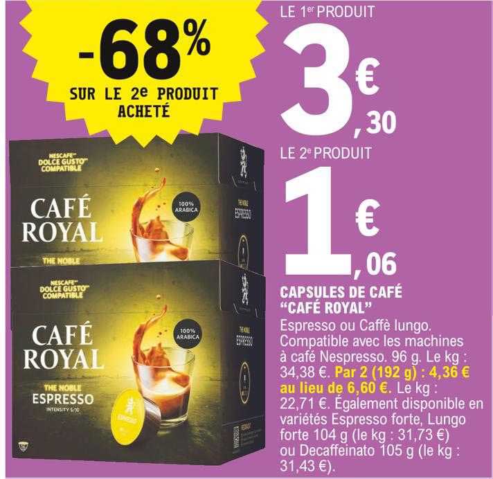 Capsules De Café "café Royal"