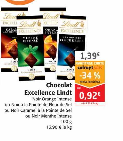 Chocolat Excellence Lindt