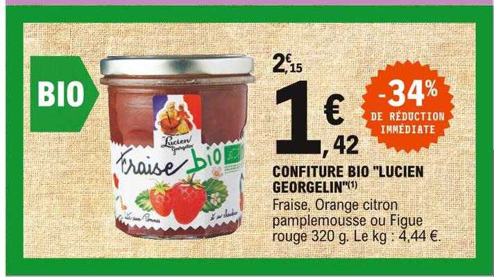 Confiture Bio "lucien Georgelin"